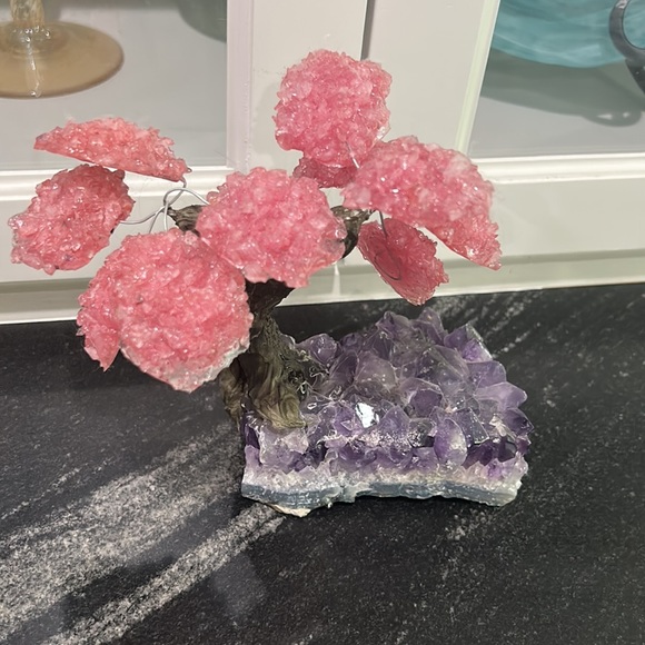 Rose qtz crystal tree - Picture 4 of 17
